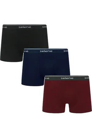 Selene Kit 3 Cuecas Boxer Algodão Plus Size Masculina