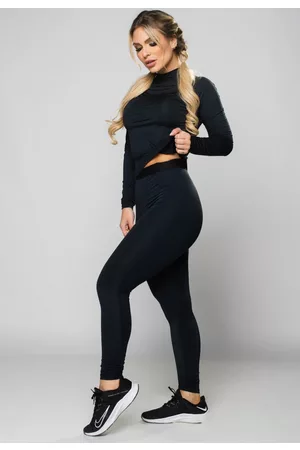 Mvb Modas Conjunto Feminino Calça e Camisa Térmica Segunda Pele Proteção Uv