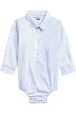 Reserva Infantil - Camisa Macaquinho Manga Longa Oxford