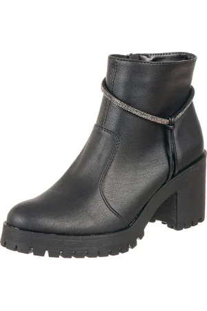 VIA BIRIGUI Coturno Feminino C/ Strass Brilhos Moda Conforto