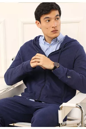 Ralph Lauren Blusa de Moletom Aberta Capuz Azul-Marinho