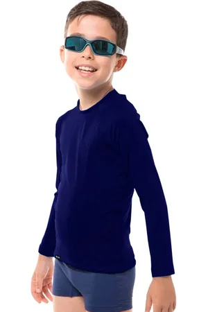 Slim Fitness Infantil - Camiseta Proteção Solar Uv50 Manga Longa Light