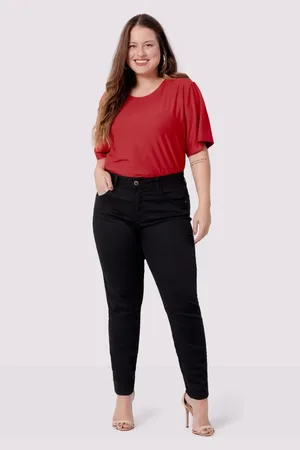 Lunender Calça Sarja Skinny Plus Size Não Desbota