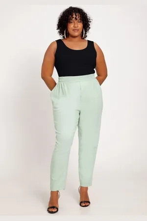 Lunender Regata Plus Size Básica Canelada Frente e Costas
