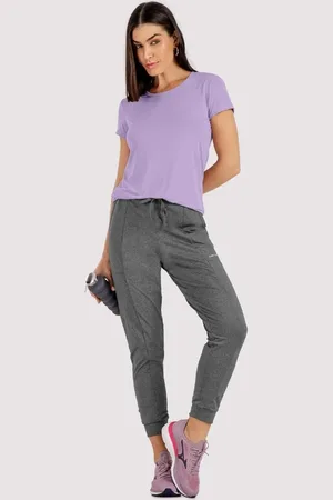Lunender Calça Jogging com Cintura Média e Bolsos