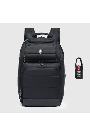 Swissport Mochila Executiva Grande Para Notebook Antifurto Reforçada Moderna B