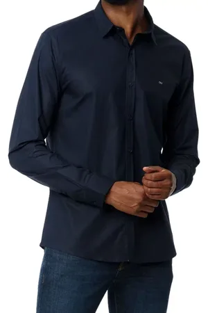 Calvin Klein Camisa Masculina Slim Fit CKJ Logo