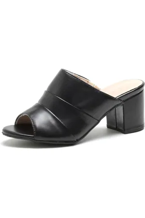 Lafiume Tamanco Feminino PretoSalto Grosso Ankle Boot