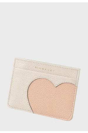 Mariart Porta-Cartão de Couro 668 Off White/Chiclete/Menta