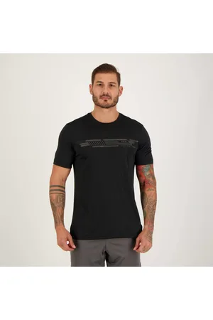 Fila Camiseta Basic Run Print Preta