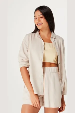 Hering Camisa De Linho Ampla