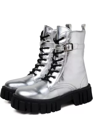 DUBUY Bota Coturno Feminina Tratorada 1201FG