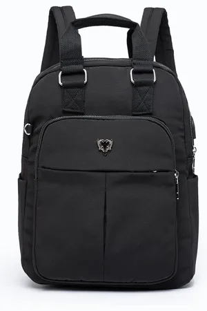 Kit Mochila Bolsa Cavalera com Estojo Reforçado Escolar Faculdade Espaçosa  - Preto+Marrom