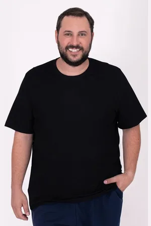 Basicamente. Camiseta Básica Plus Masculina