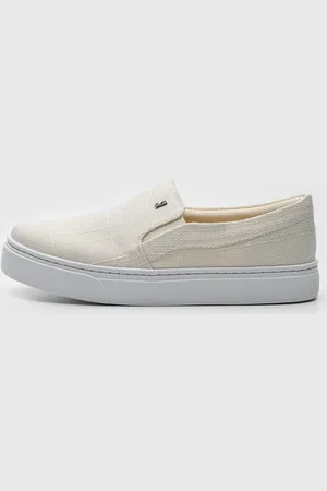 SANTA LOLLA Tênis Slip On Liso Off-White