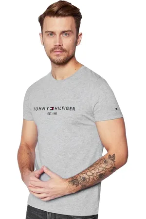 Tommy Hilfiger Camiseta Masculina Core Logo Tee Mescla
