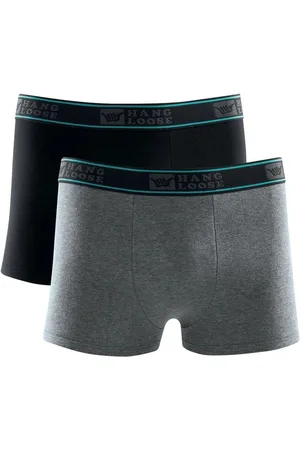 Hang Loose Kit 2 Cueca Boxer Cotton Masculina Cós Elástico Azul marinho G