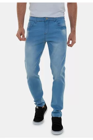 Versatti Calça Jeans Claro Premium Masculina Tradicional Moscou