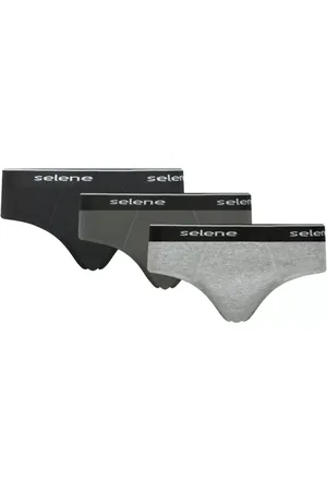 Selene Kit Com 3 Cuecas Slip Masculina De Algodão Original