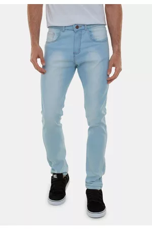 Versatti Calça Jeans Slim Délavé Masculina Dallas