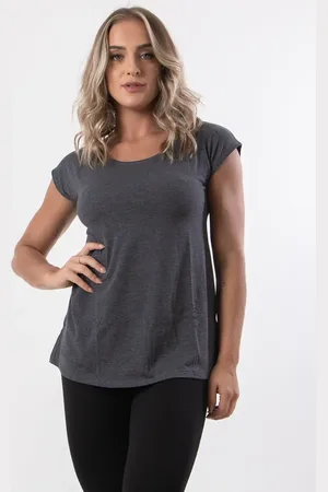 Rioutlet Blusa Furadinha Viscolycra Chumbo