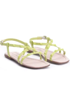Worldcolors Infantil - Sandália Rasteira Flat WorlColors Purple - Lemon