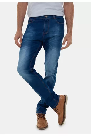 Versatti Calça Jeans Masculina Reta Slim Los Angeles