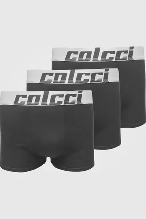 Colcci Kit 3pçs Cueca Boxer Logo Preta