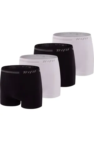 TRIFIL Kit Com 4 Cuecas Box Masculino Sem Costura Microfibra