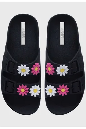 Pópidí Infantil - Chinelo Papete Popidi Menina Florzinhas