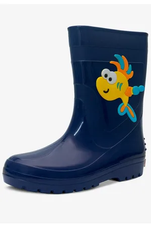 Pópidí Infantil - Bota Galocha Pópidi Peixe Marinho