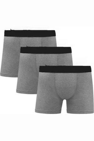 QLC SPORT Cuecas Boxer Algodão Com Poliester C5 3 Unidades
