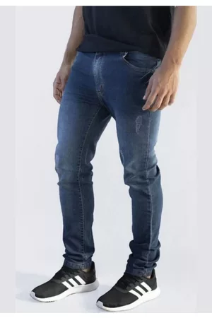 Versatti Calça Jeans Masculina Reta Escuro Premium Equador
