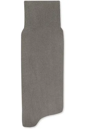 Mash Meia Social Cano Longo Masculina Lisa Poliamida Punho Caqui
