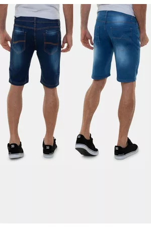 Versatti Kit Com 2 Bermudas Jeans Premium Masculinas Cancun