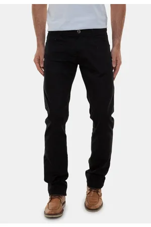 Versatti Calça Sarja Masculina Preta Roma
