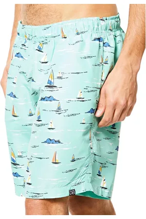 RAIZZIS Bermuda Masculina Short Praia Estampado