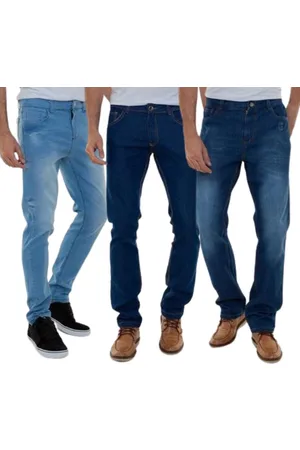 Versatti Kit Com 3 Calças Jeans Premium Masculinas Pompeia