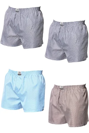 RAIZZIS Kit 4 Cuecas Samba Canção Masculinas Short Confortável Marinho