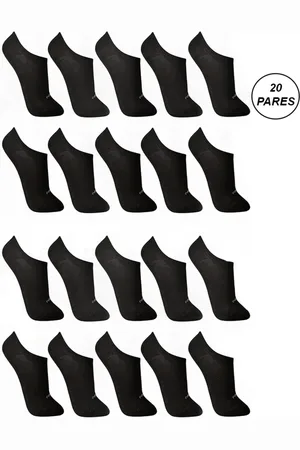 LUPO Kit 20 Pares Meias Invisível Sport