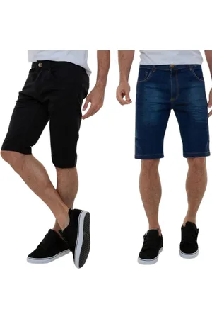 Versatti Kit Com 2 Bermudas Jeans Premium Masculinas Tel Aviv