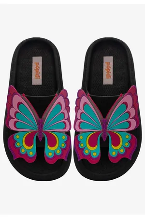 Pópidí Infantil - Chinelo Nuvem Pópidi Feminina Menina Borboleta