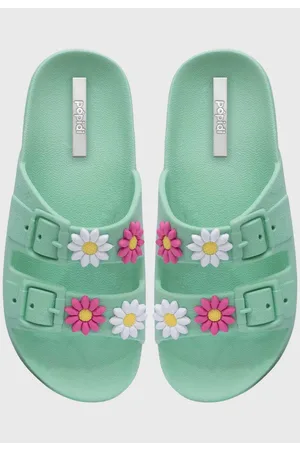 Pópidí Infantil - Chinelo Papete Popidi Menina Florzinhas