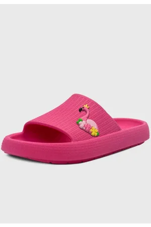 Pópidí Infantil - Chinelo Nuvem Popidi Menina Flamingo