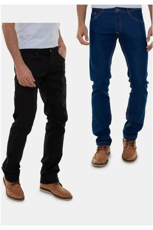 Versatti Kit 2 Peças Calça Jeans Premium e Calça Sarja Preta Nova York