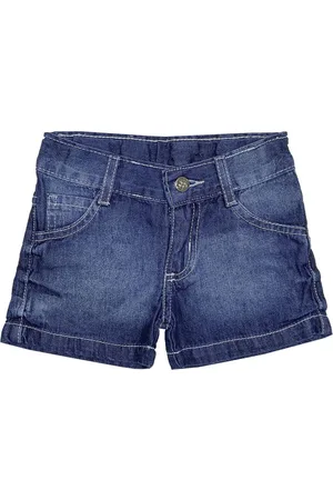 Look Jeans Infantil - Shorts Básico Jeans