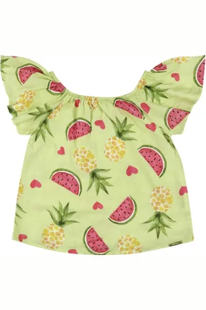 Look Jeans Infantil - Blusa Ciganinha