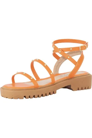 Lumiss Sandália Feminina Papete Confortável Tiras Flatform Plataforma