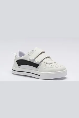Pequito Infantil - Tênis Unisex Casual Calce-Fácil Listra Preta