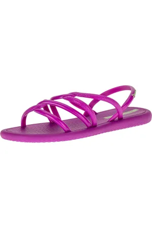 Rasteirinha Rasteira DAFITI SHOES Metalizada Rosa - Compre Agora